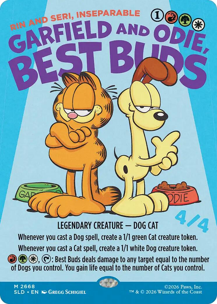 Garfield and Odie, Best Buds - Rin and Seri, Inseparable [Secret Lair Drop Series] | Impulse Games and Hobbies