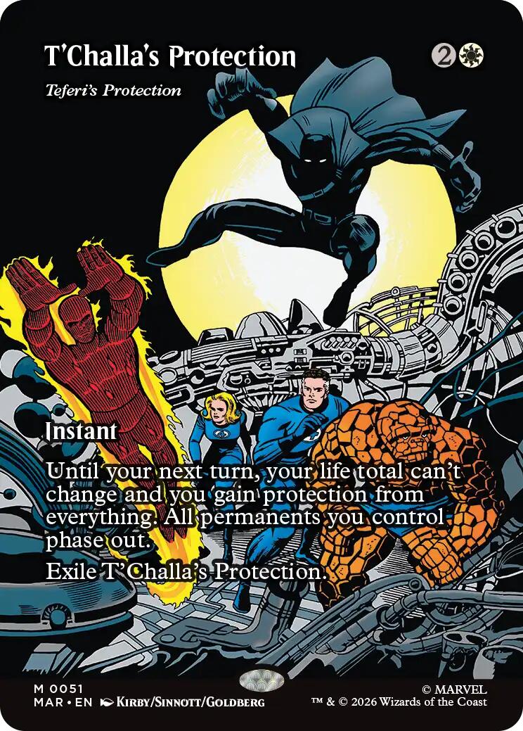 T'Challa's Protection - Teferi's Protection (Borderless) [Marvel Universe: Eternal-Legal] | Impulse Games and Hobbies