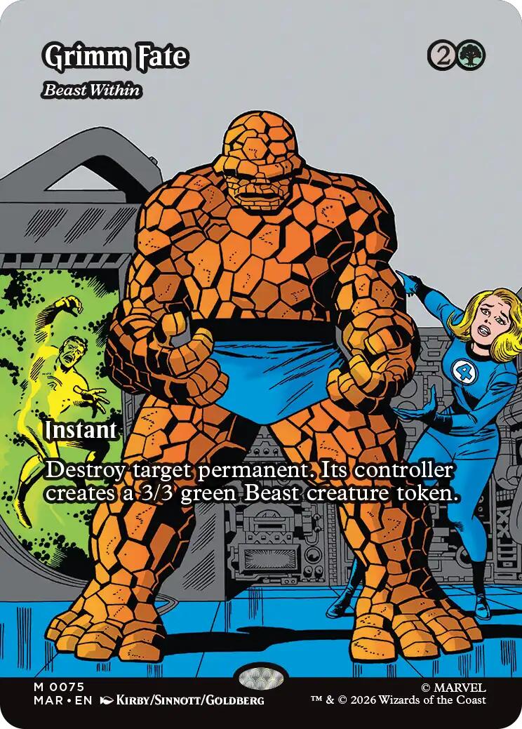 Grimm Fate - Beast Within (Borderless) [Marvel Universe: Eternal-Legal] | Impulse Games and Hobbies