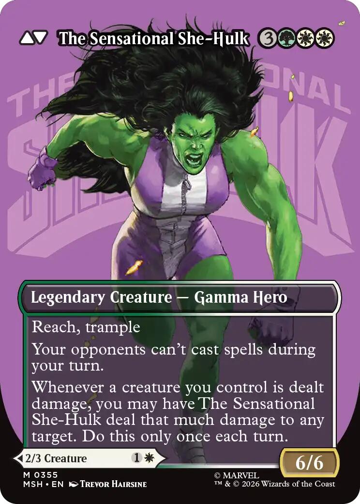 Jennifer Walters // The Sensational She-Hulk (Borderless) (0355) [Marvel Super Heroes] | Impulse Games and Hobbies