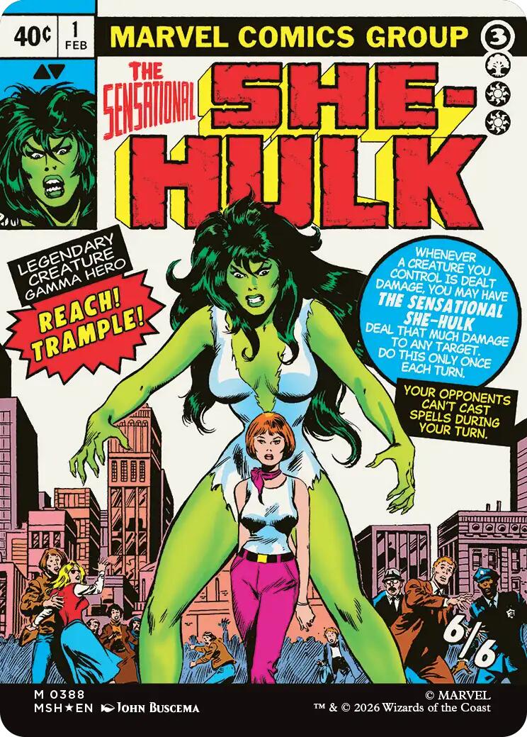 Jennifer Walters // The Sensational She-Hulk (Borderless) (0388) [Marvel Super Heroes] | Impulse Games and Hobbies