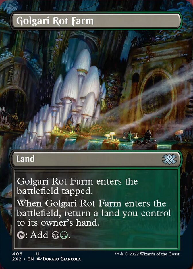 Golgari Rot Farm (Borderless Alternate Art) [Double Masters 2022] | Impulse Games and Hobbies