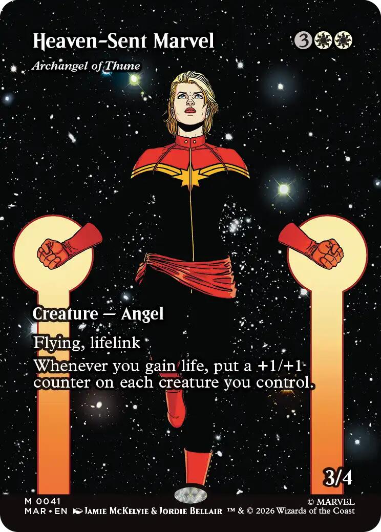 Heaven-Sent Marvel - Archangel of Thune (Borderless) [Marvel Universe: Eternal-Legal] | Impulse Games and Hobbies