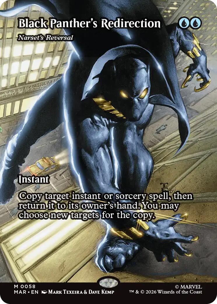 Black Panther's Redirection - Narset's Reversal (Borderless) [Marvel Universe: Eternal-Legal] | Impulse Games and Hobbies