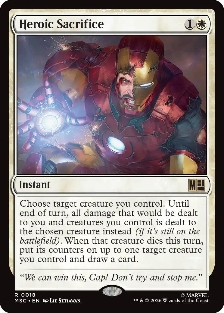 Heroic Sacrifice (Surge Foil) [Marvel Super Heroes Commander] | Impulse Games and Hobbies