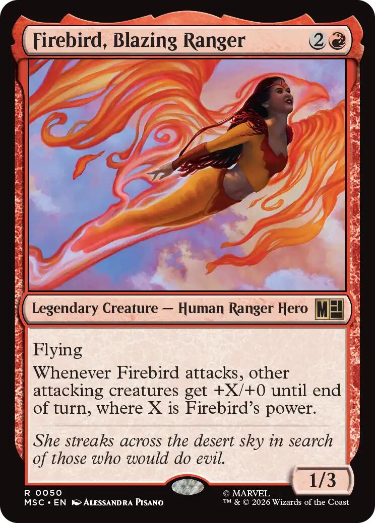 Firebird, Blazing Ranger (Surge Foil) [Marvel Super Heroes Commander] | Impulse Games and Hobbies