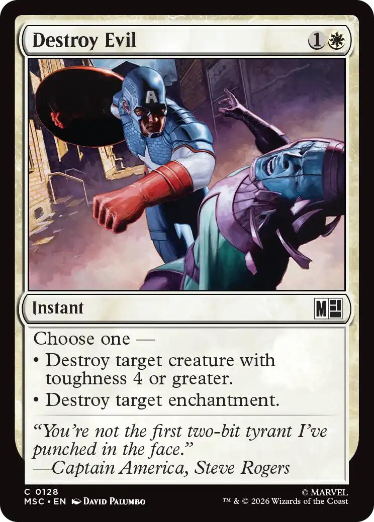 Destroy Evil (Surge Foil) [Marvel Super Heroes Commander] | Impulse Games and Hobbies
