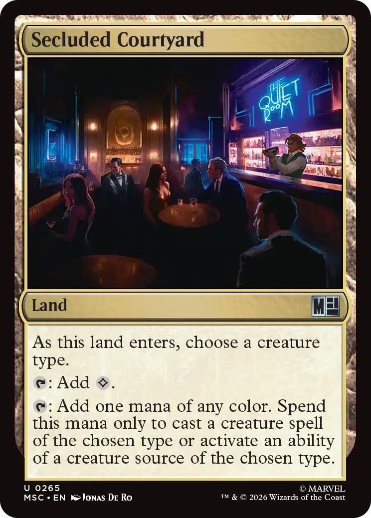Secluded Courtyard (Surge Foil) [Marvel Super Heroes Commander] | Impulse Games and Hobbies