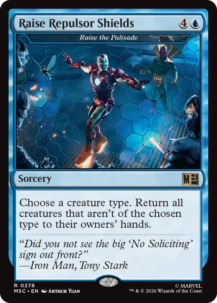 Raise Repulsor Shields - Raise the Palisade (Surge Foil) [Marvel Super Heroes Commander] | Impulse Games and Hobbies
