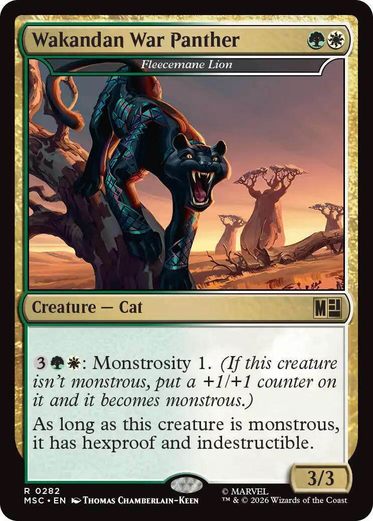 Wakandan War Panther - Fleecemane Lion (Surge Foil) [Marvel Super Heroes Commander] | Impulse Games and Hobbies