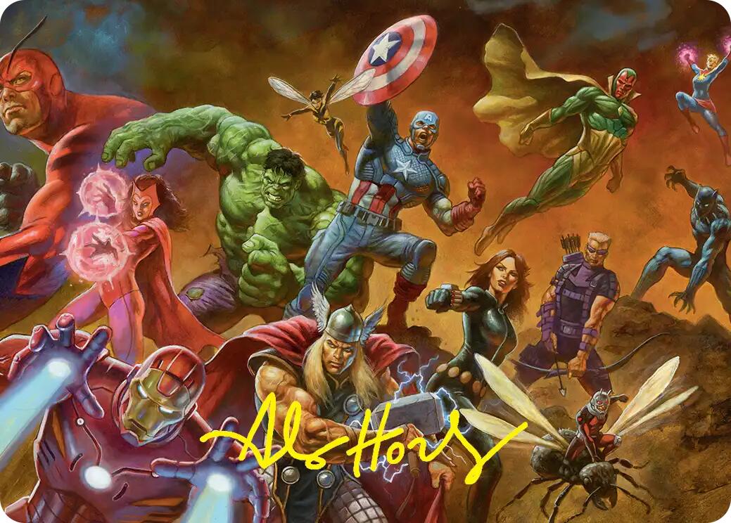 Avengers Assemble! Art Card (Gold-Stamped Signature) [Marvel Super Heroes Art Series] | Impulse Games and Hobbies