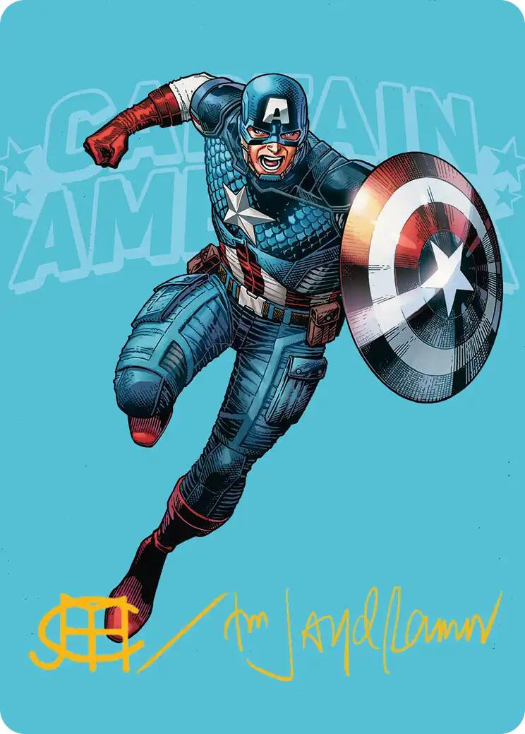 Captain America, Super-Soldier Art Card (Gold-Stamped Signature) [Marvel Super Heroes Art Series] | Impulse Games and Hobbies