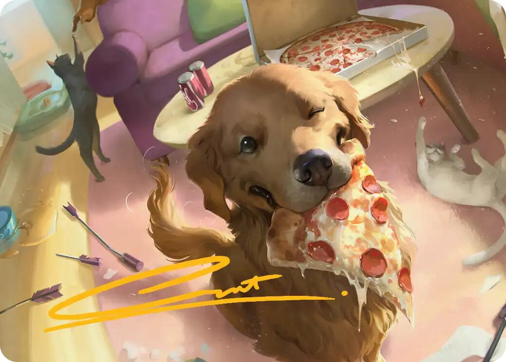 Lucky the Pizza Dog Art Card (Gold-Stamped Signature) [Marvel Super Heroes Art Series] | Impulse Games and Hobbies