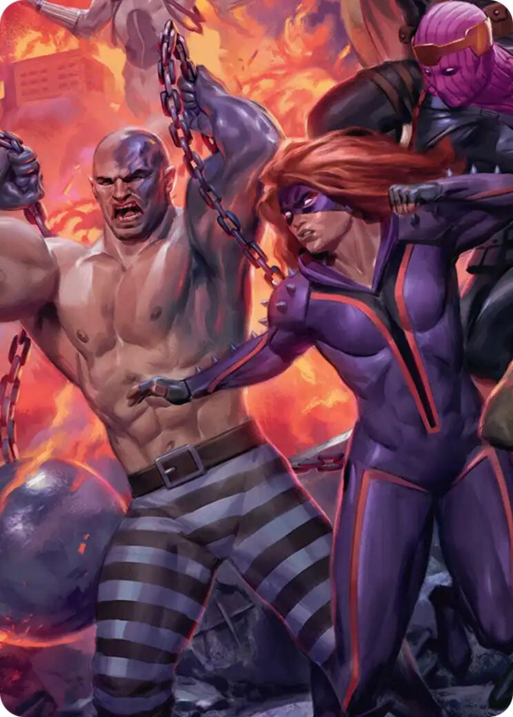 Absorbing Man and Titania Art Card [Marvel Super Heroes Art Series] | Impulse Games and Hobbies