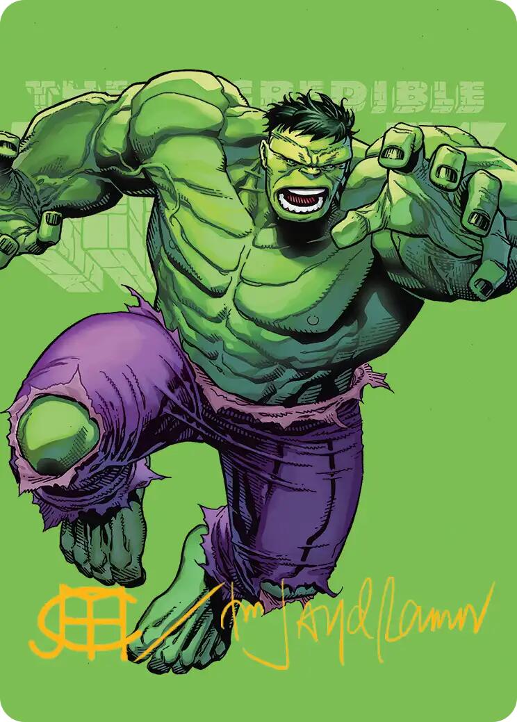 The Incredible Hulk Art Card (Gold-Stamped Signature) [Marvel Super Heroes Art Series] | Impulse Games and Hobbies