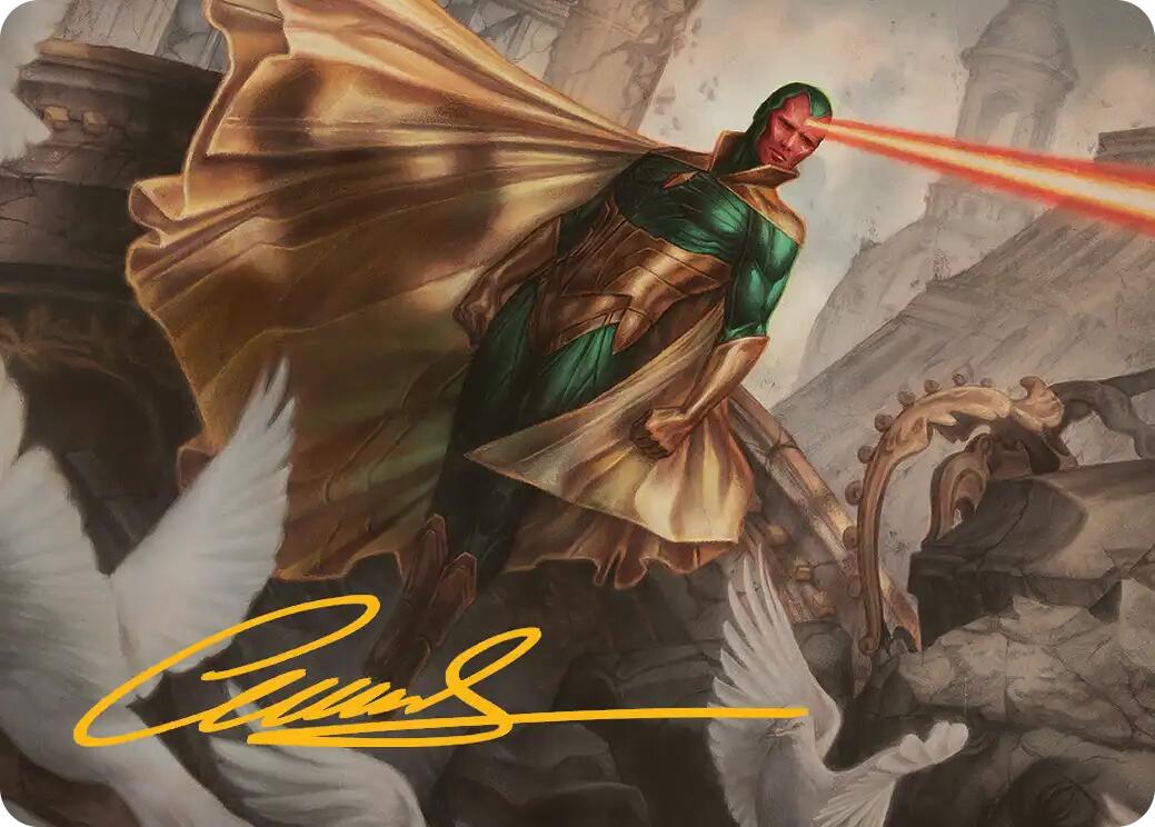 The Vision Art Card (Gold-Stamped Signature) [Marvel Super Heroes Art Series] | Impulse Games and Hobbies