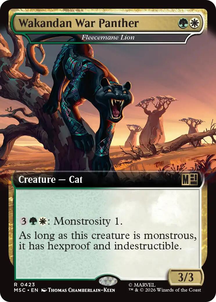 Wakandan War Panther - Fleecemane Lion (Extended Art) [Marvel Super Heroes Commander] | Impulse Games and Hobbies