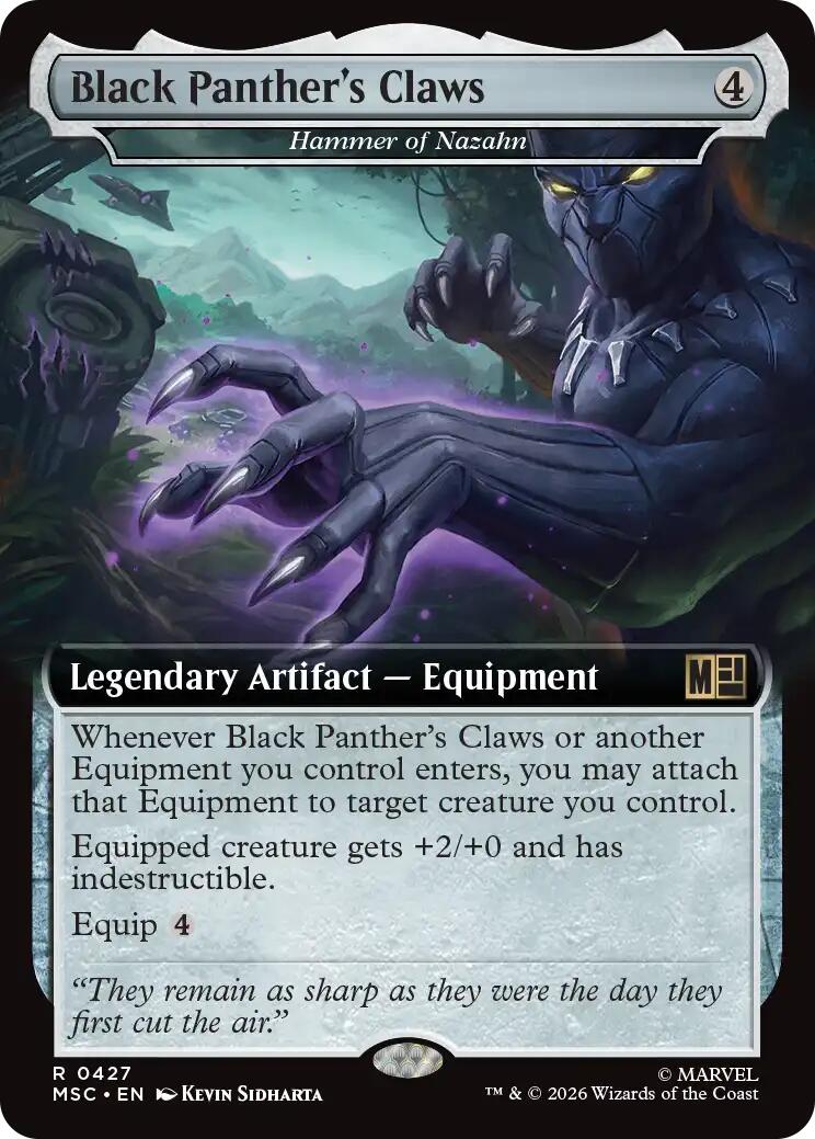 Black Panther's Claws - Hammer of Nazahn (Extended Art) [Marvel Super Heroes Commander] | Impulse Games and Hobbies