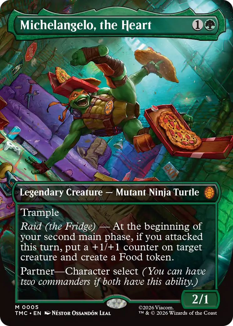 Michelangelo, the Heart (Borderless) [Teenage Mutant Ninja Turtles Commander] | Impulse Games and Hobbies