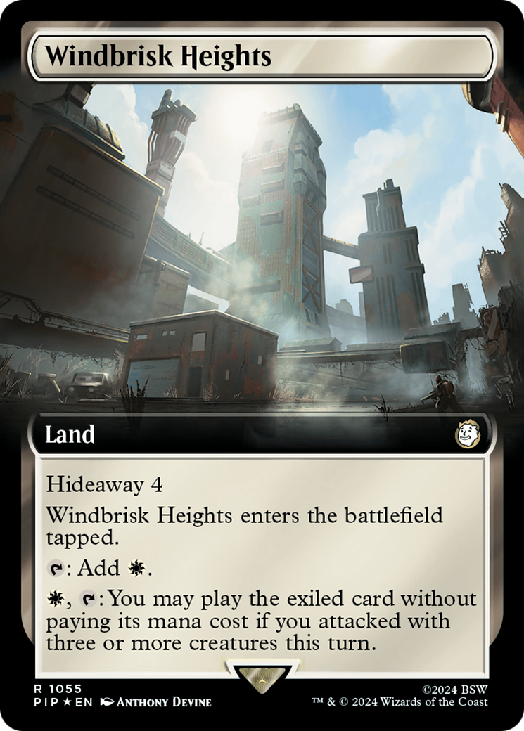 Windbrisk Heights (Extended Art) (Surge Foil) [Fallout] | Impulse Games and Hobbies