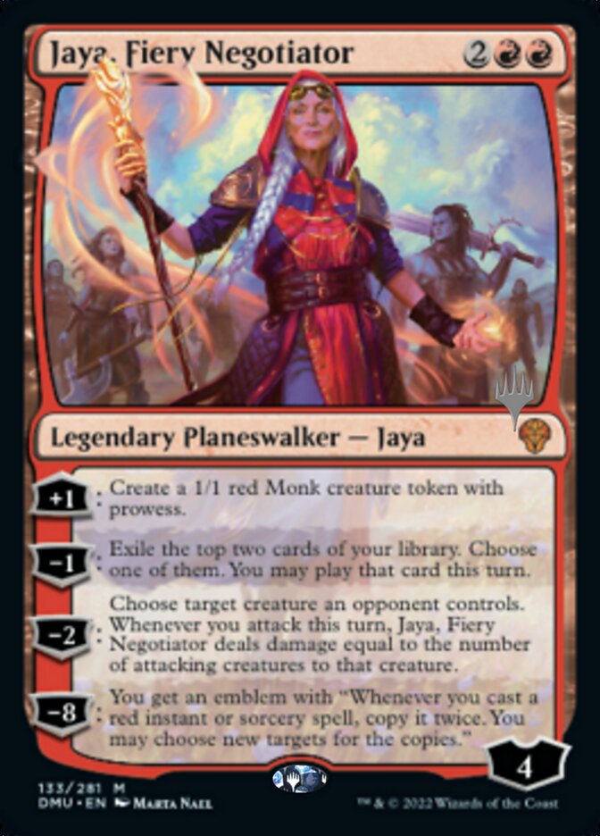 Jaya, Fiery Negotiator (Promo Pack) [Dominaria United Promos] | Impulse Games and Hobbies