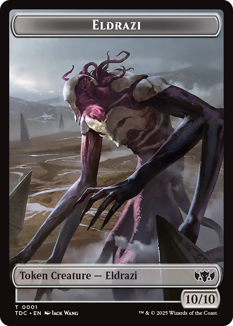 Eldrazi // Citizen Double-Sided Token [Tarkir: Dragonstorm Commander Tokens] | Impulse Games and Hobbies