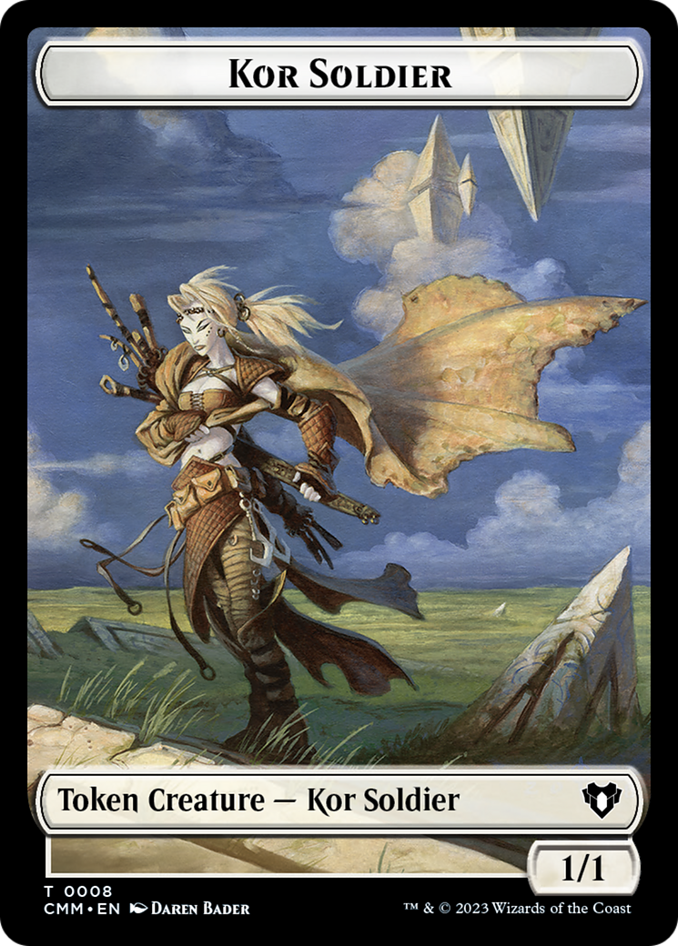 Elemental (0026) // Kor Soldier Double-Sided Token [Commander Masters Tokens] | Impulse Games and Hobbies