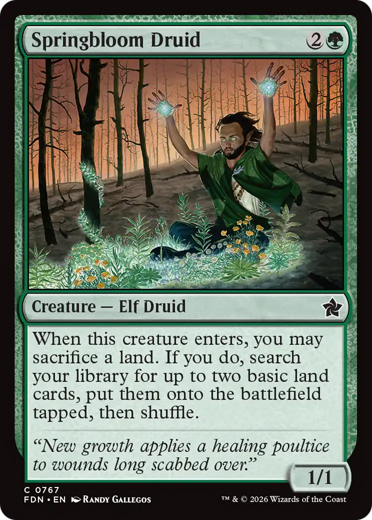 Springbloom Druid (0767) [Foundations] | Impulse Games and Hobbies