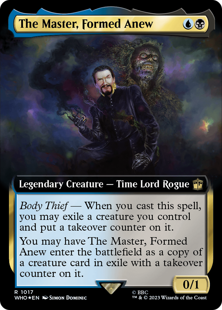 The Master, Formed Anew (Extended Art) (Surge Foil) [Doctor Who] | Impulse Games and Hobbies