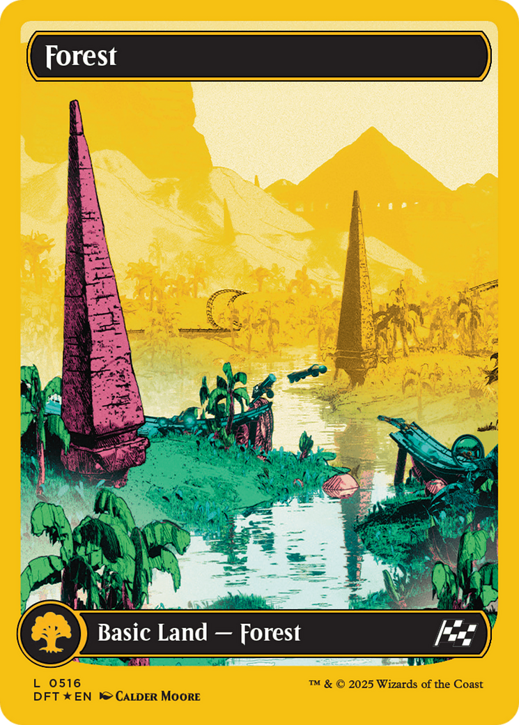Forest (0516) (First-Place Foil) [Aetherdrift] | Impulse Games and Hobbies