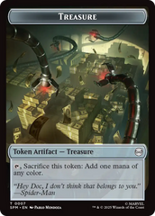 Spider // Treasure Double-Sided Token [Marvel's Spider-Man Tokens] | Impulse Games and Hobbies