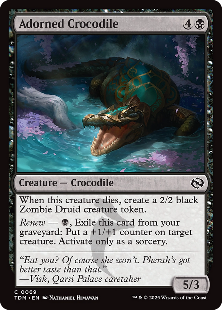 Adorned Crocodile [Tarkir: Dragonstorm] | Impulse Games and Hobbies