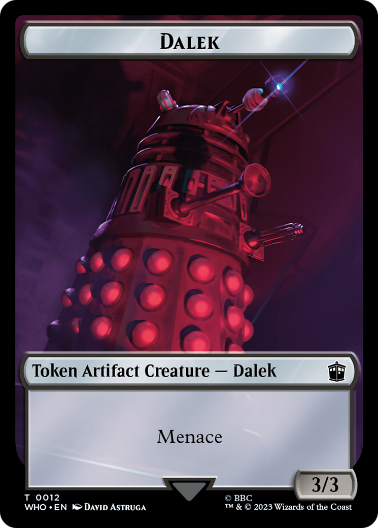 Dalek // Food (0027) Double-Sided Token [Doctor Who Tokens] | Impulse Games and Hobbies