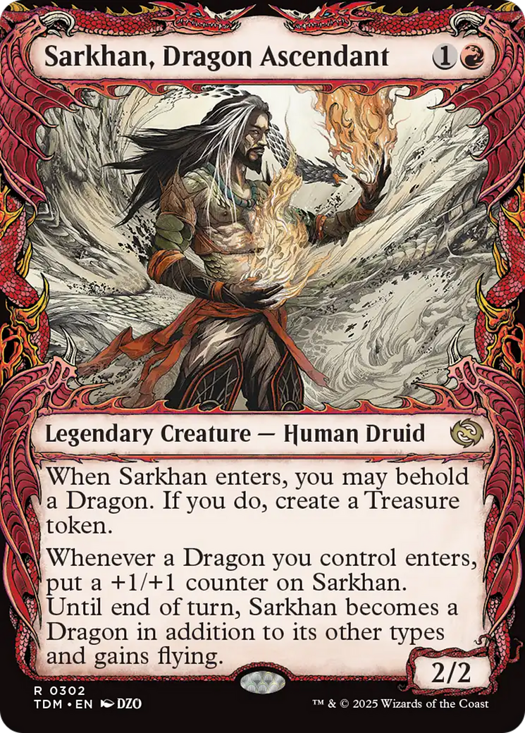 Sarkhan, Dragon Ascendant (0302) (Showcase) [Tarkir: Dragonstorm] | Impulse Games and Hobbies