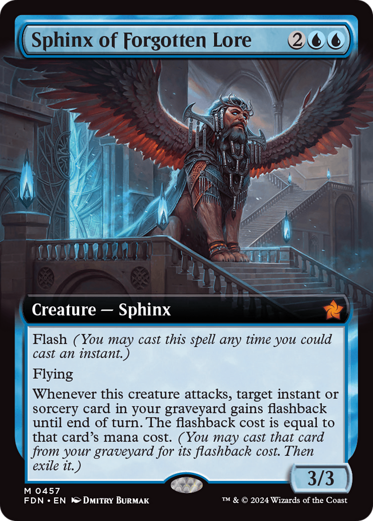 Sphinx of Forgotten Lore (Extended Art) [Foundations] | Impulse Games and Hobbies