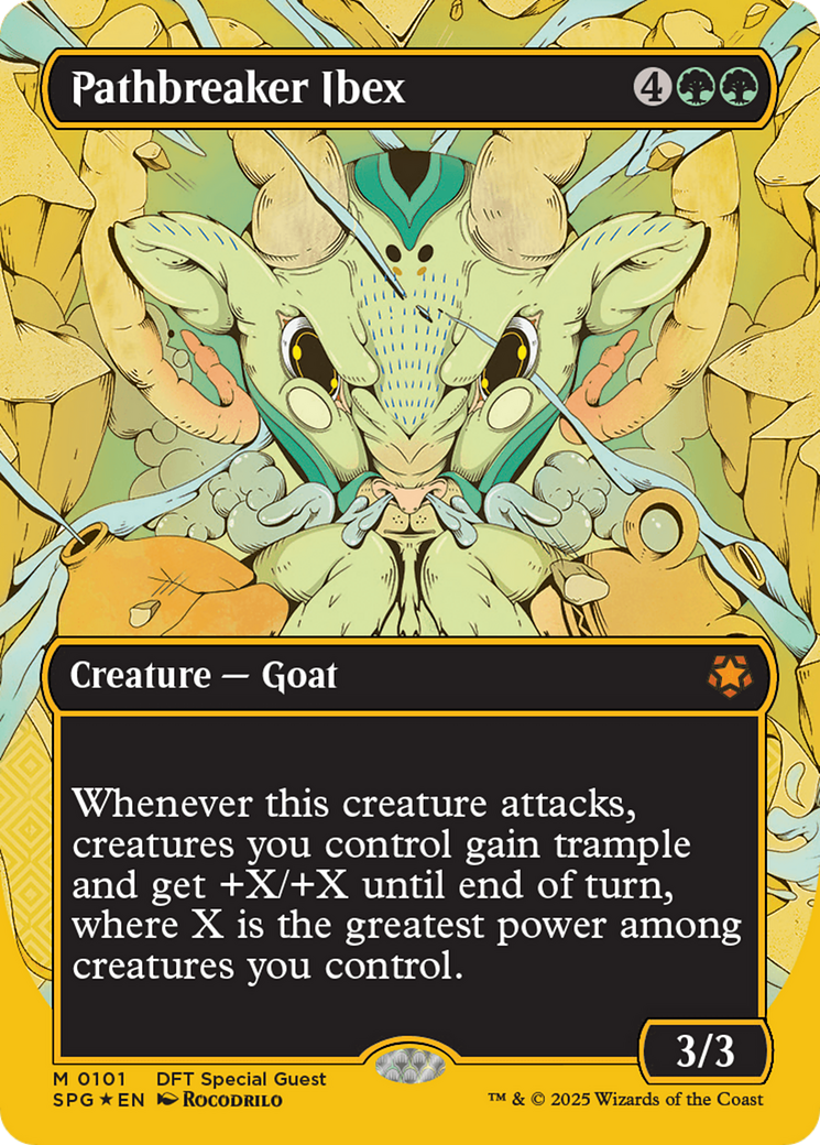 Pathbreaker Ibex (Borderless) (First-Place Foil) [Aetherdrift Special Guests] | Impulse Games and Hobbies
