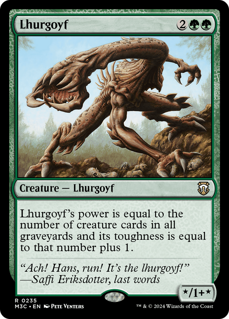 Lhurgoyf (Ripple Foil) [Modern Horizons 3 Commander] | Impulse Games and Hobbies