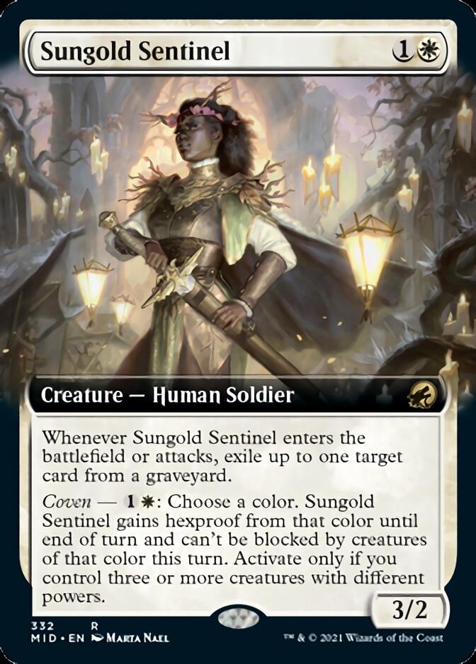 Sungold Sentinel (Extended Art) [Innistrad: Midnight Hunt] | Impulse Games and Hobbies
