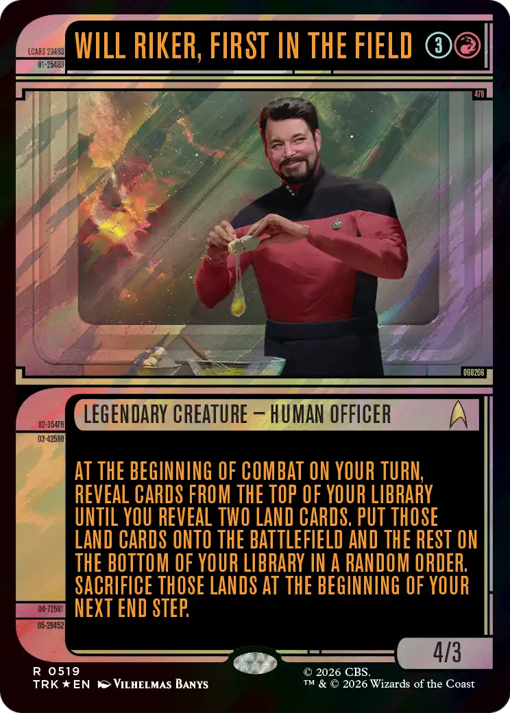 Will Riker, First in the Field (Showcase) (Surge Foil) [Star Trek] | Impulse Games and Hobbies