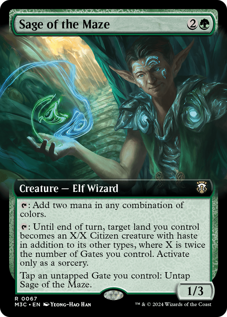 Sage of the Maze (Extended Art) [Modern Horizons 3 Commander] | Impulse Games and Hobbies