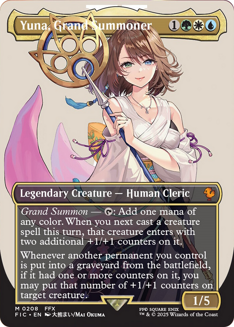 Yuna, Grand Summoner (Borderless) [FINAL FANTASY Commander] | Impulse Games and Hobbies