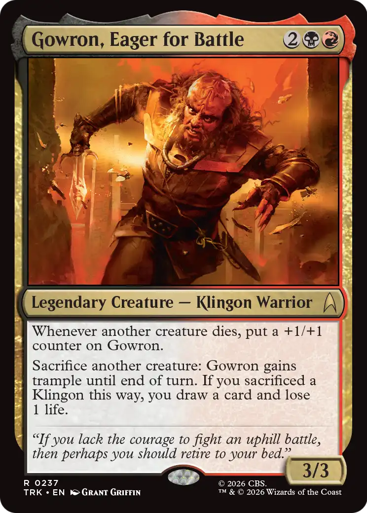 Gowron, Eager for Battle [Star Trek] | Impulse Games and Hobbies