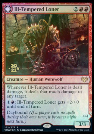 Ill-Tempered Loner // Howlpack Avenger [Innistrad: Crimson Vow Prerelease Promos] | Impulse Games and Hobbies