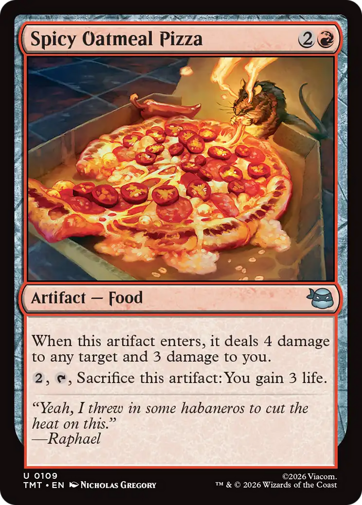 Spicy Oatmeal Pizza [Teenage Mutant Ninja Turtles] | Impulse Games and Hobbies