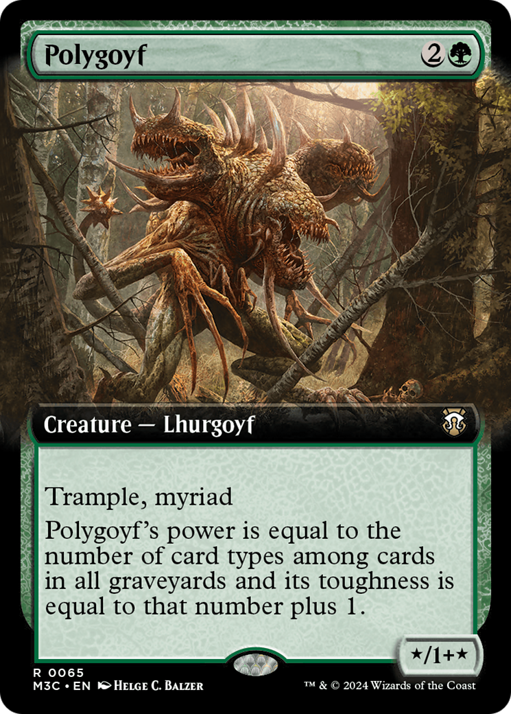 Polygoyf (Extended Art) [Modern Horizons 3 Commander] | Impulse Games and Hobbies