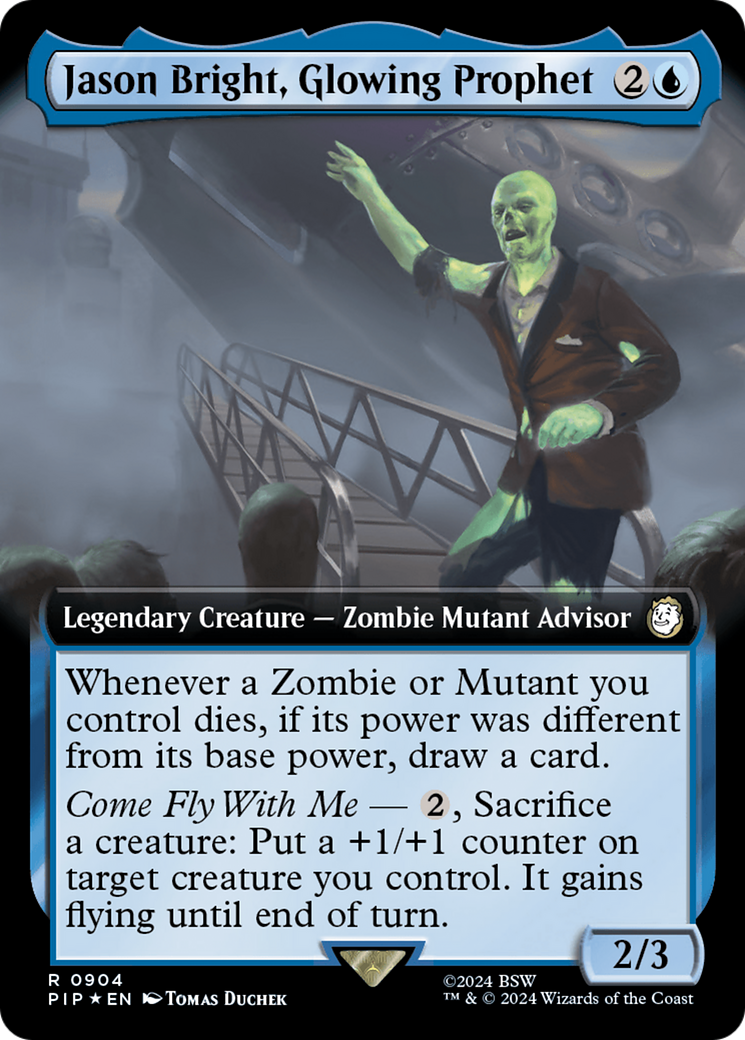 Jason Bright, Glowing Prophet (Extended Art) (Surge Foil) [Fallout] | Impulse Games and Hobbies