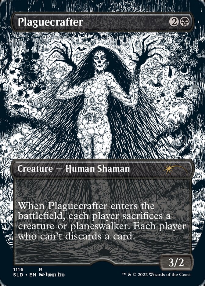 Plaguecrafter (Borderless Etched Foil) [Secret Lair Drop Series] | Impulse Games and Hobbies