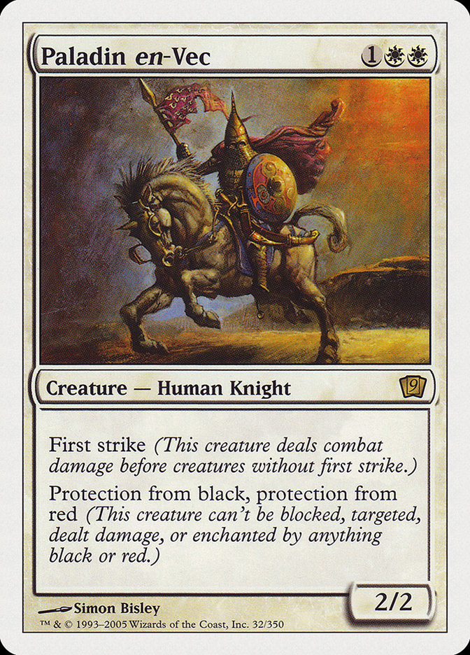Paladin en-Vec (9th Edition) [Oversize Cards] | Impulse Games and Hobbies