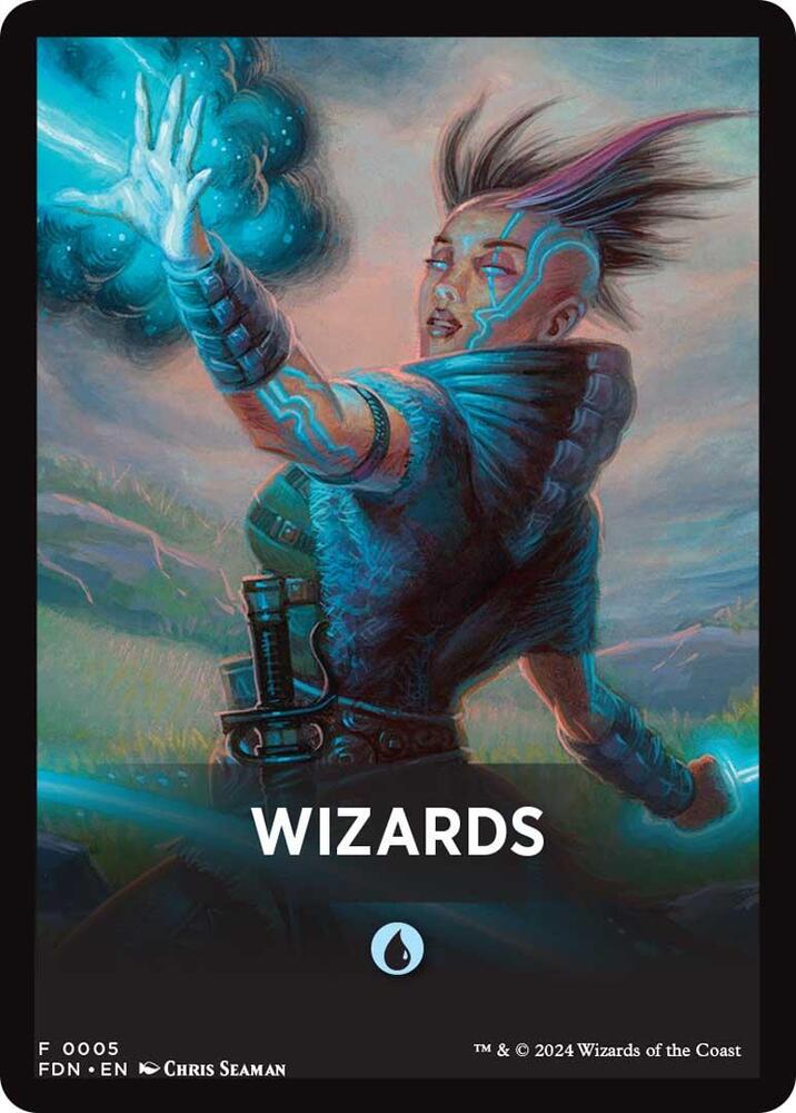 Wizards Theme Card [Foundations Tokens] | Impulse Games and Hobbies