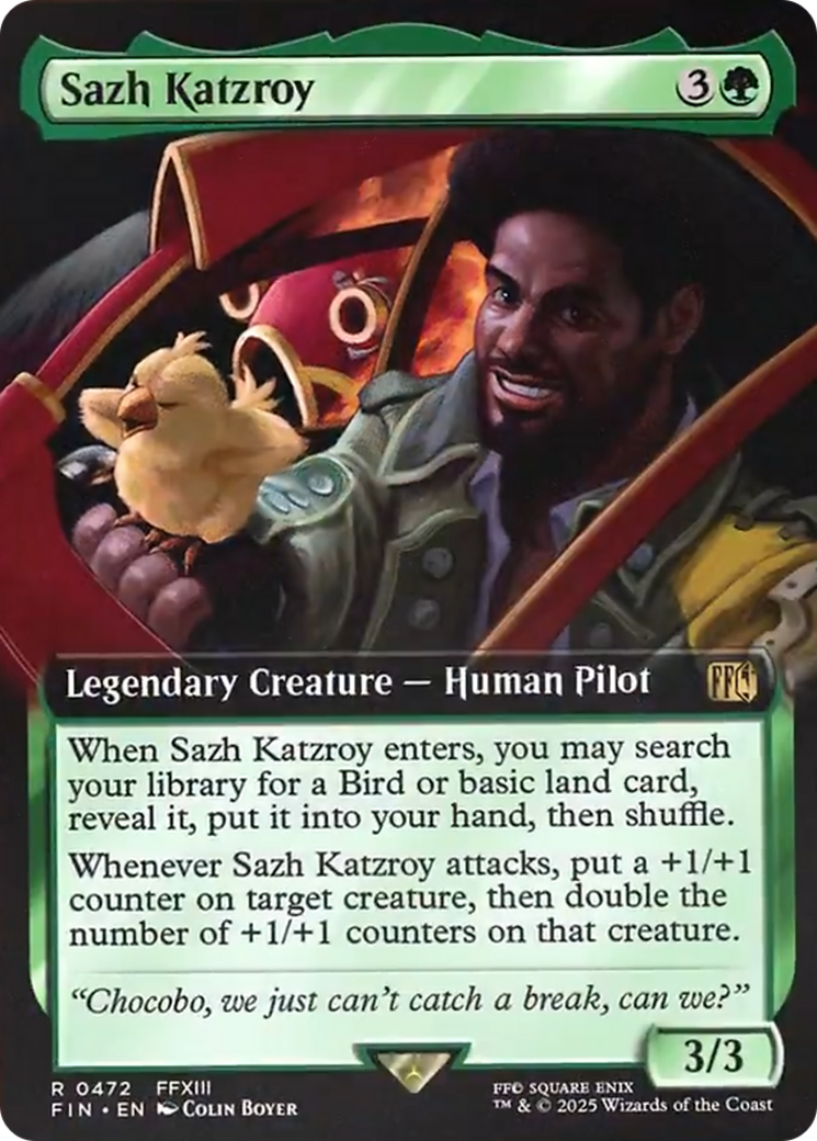 Sazh Katzroy (Extended Art) [FINAL FANTASY] | Impulse Games and Hobbies